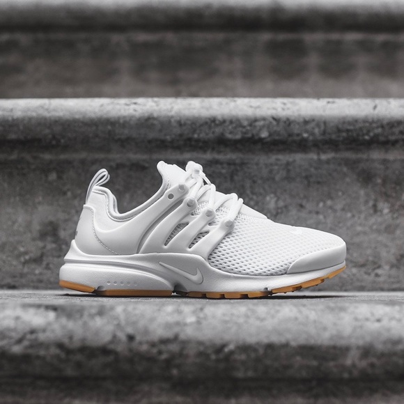 nike presto white gum sole